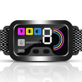 IP67 Waterproof Colour Screen Intelligent Dog Trainer Bark Collar - As pic show - # 1