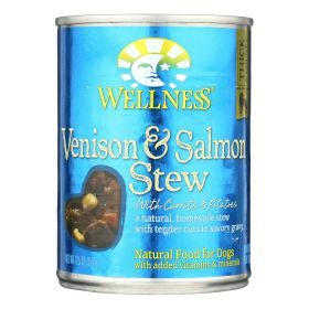 Wellness Pet Products Dog Food - Venison And Salmon With Potatoes And Carrots - Case Of 12 - 12.5 Oz. - Default