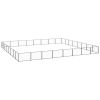 Dog Kennel Black 688.9 ftÂ² Steel - Black