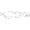 Dog Kennel Black 871.9 ftÂ² Steel - Black