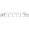 Dog Kennel Black 678.1 ftÂ² Steel - Black