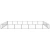 Dog Kennel Black 527.4 ftÂ² Steel - Black
