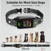 Colour Screen Rechargeable Dog Training Device Bark Collar - Black - Style B