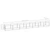 Dog Kennel Silver 75.3 ftÂ² Steel - Silver