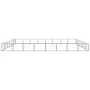Dog Kennel Black 688.9 ftÂ² Steel - Black