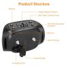 2 In 1 Dog GPS Fence Tracker Wireless GPS Dog Fence GPS Dog Collar with 32-2887FT Radius IPX6 Waterproof  - Black